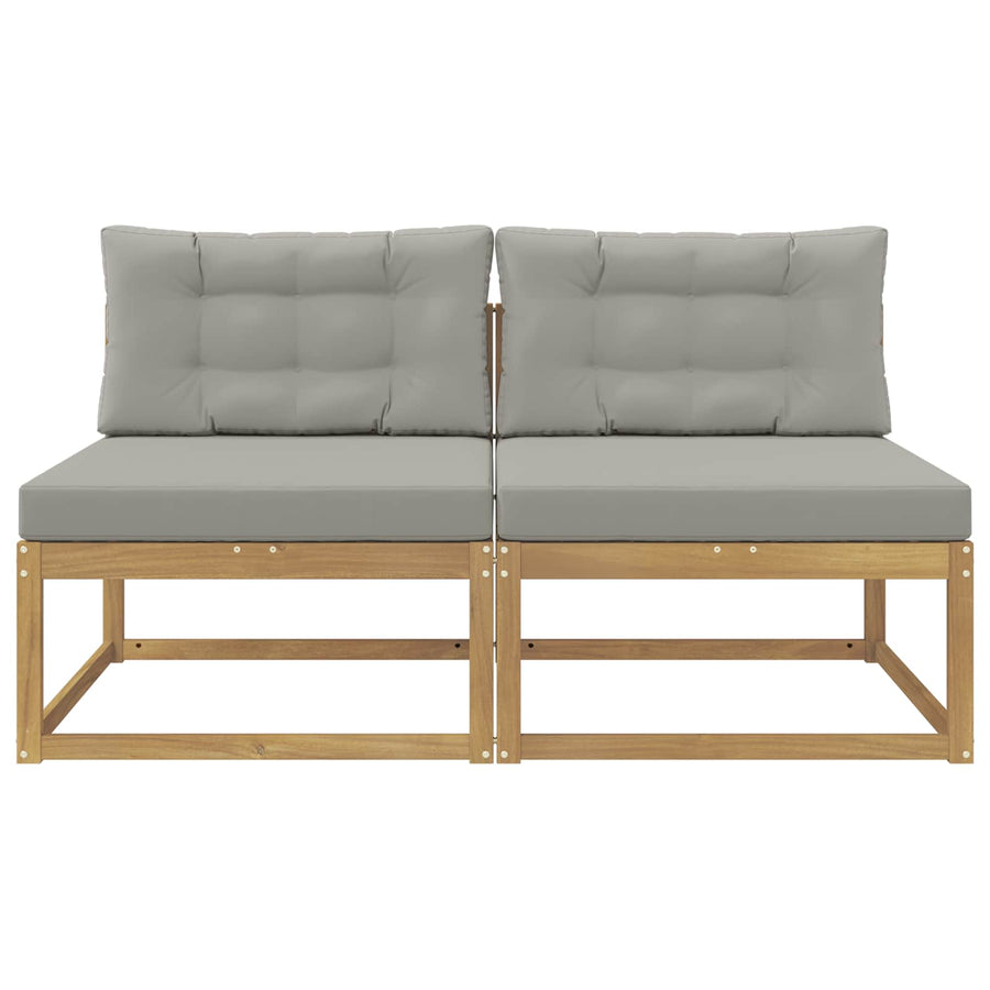 2 Stuk Buiten Midden Sofa Polyester Wit