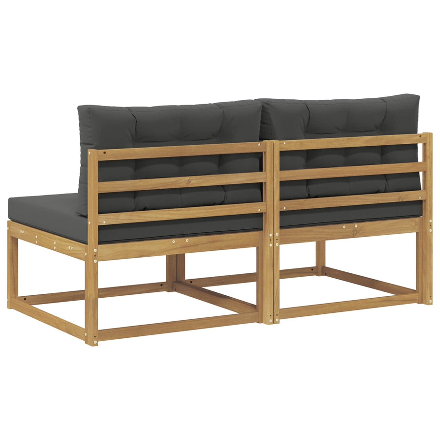 2 Stuk Buiten Midden Sofa Polyester Wit