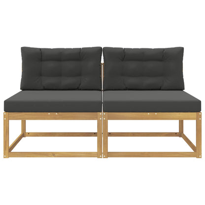 2 Stuk Buiten Midden Sofa Polyester Wit