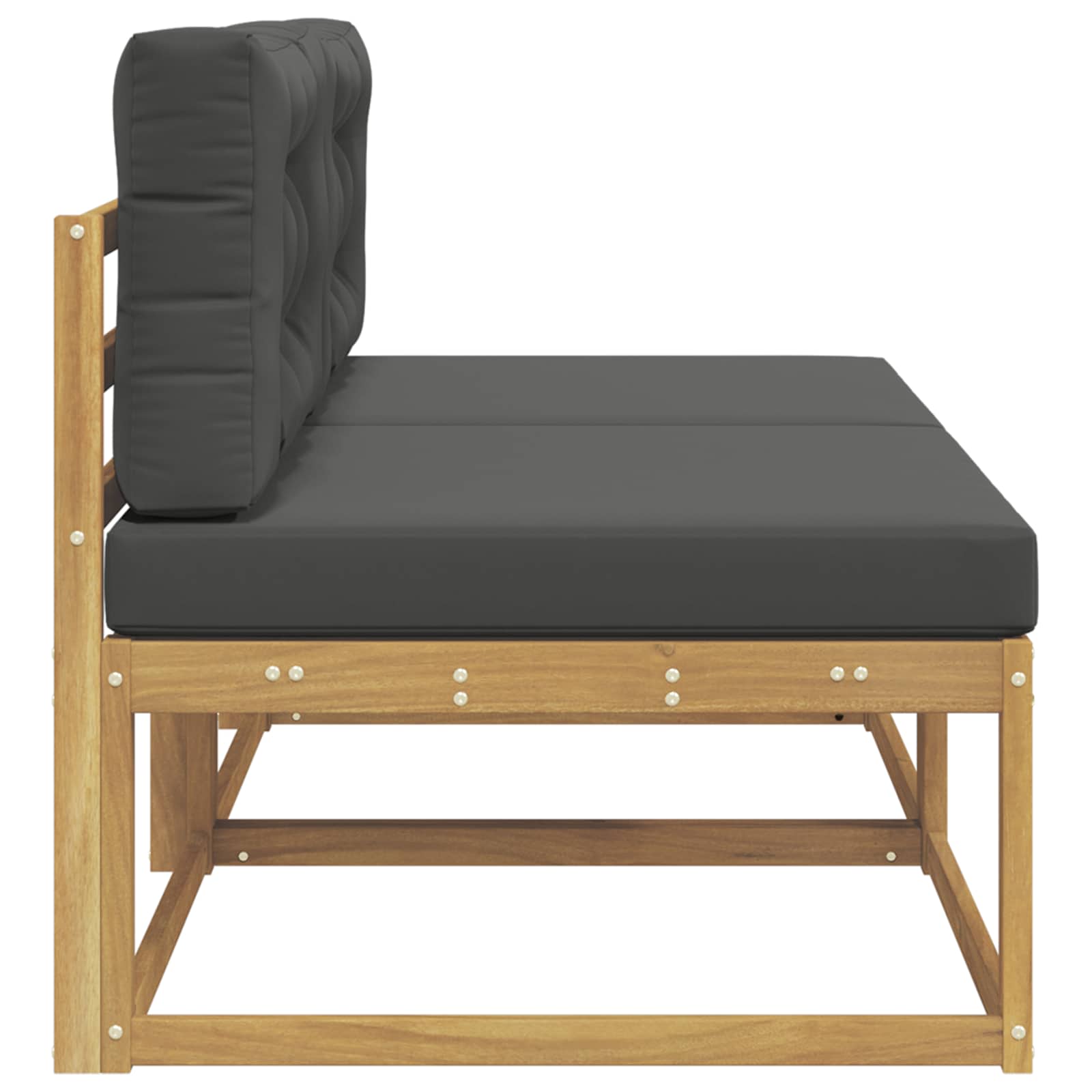 2 Stuk Buiten Midden Sofa Polyester Wit