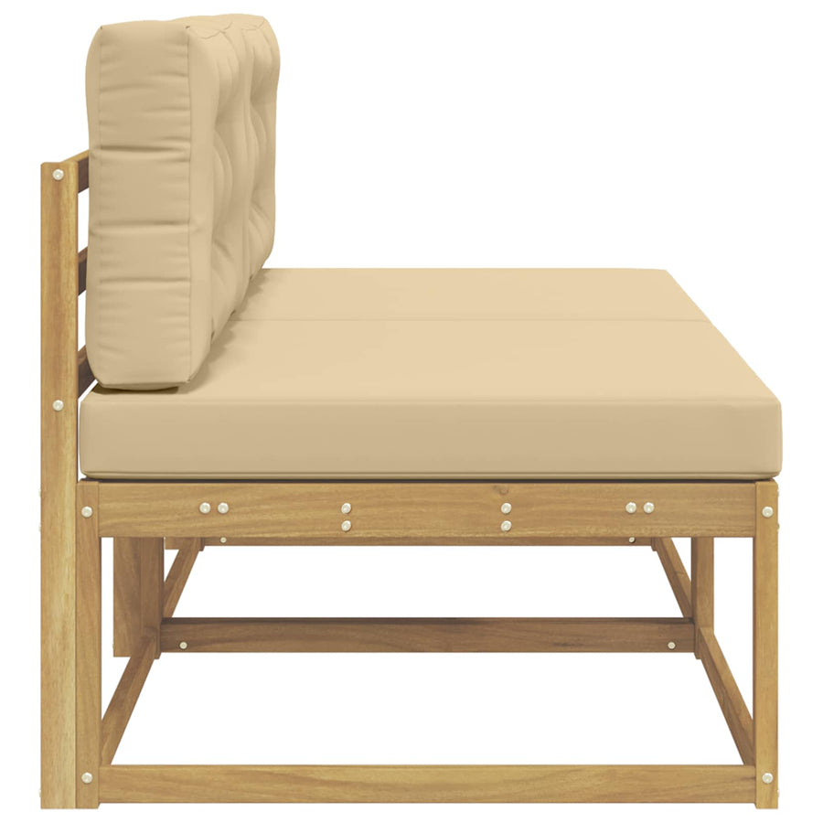 2 Stuk Buiten Midden Sofa Polyester Wit