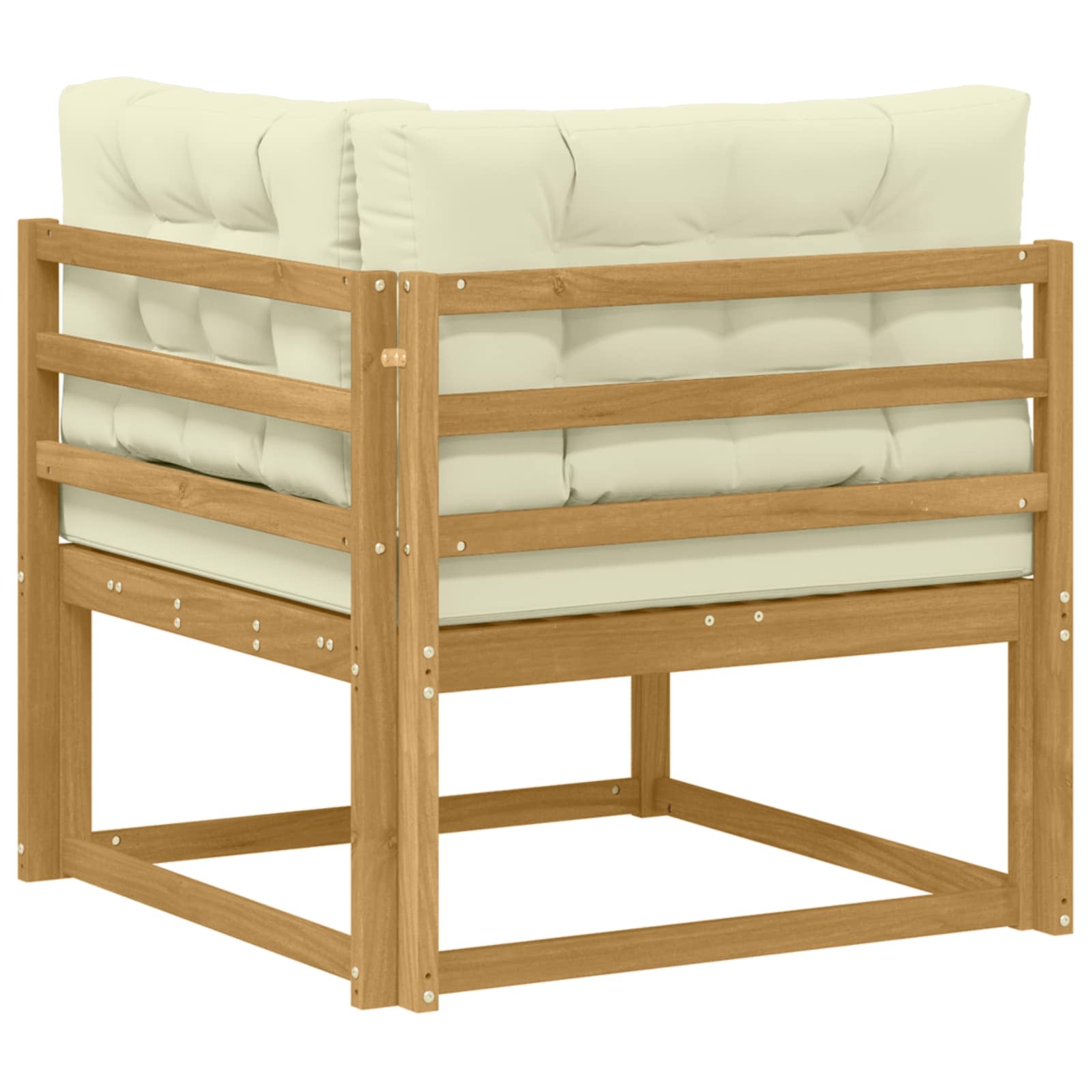 Buiten Hoek Sofa Polyester Wit