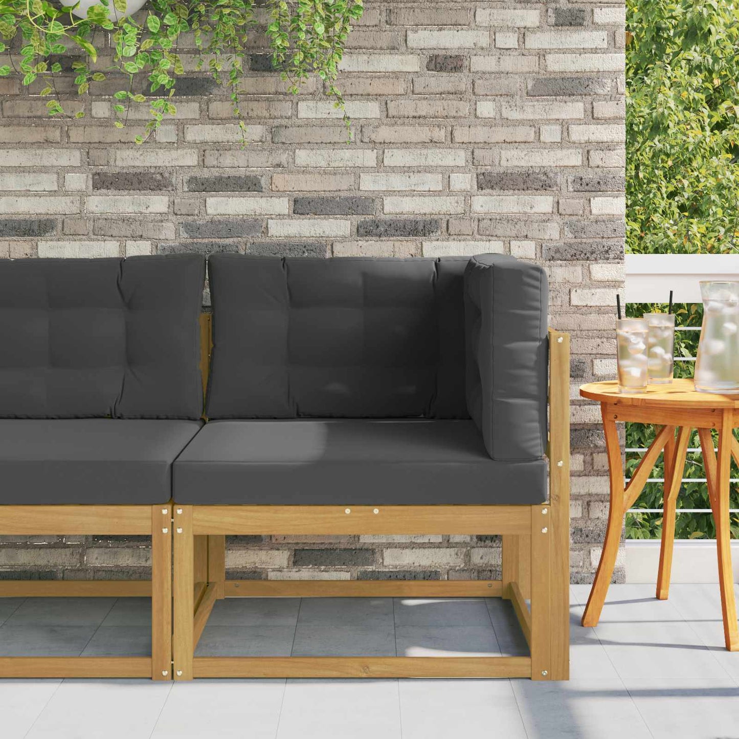 Buiten Hoek Sofa Polyester Wit