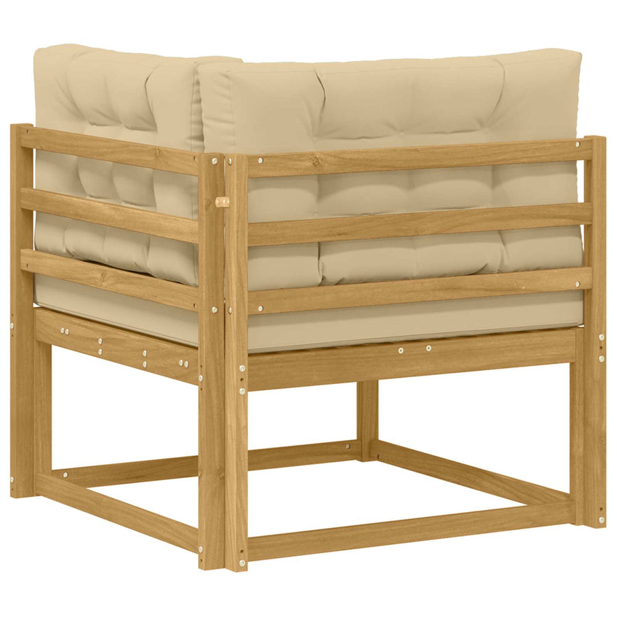 Buiten Hoek Sofa Polyester Wit