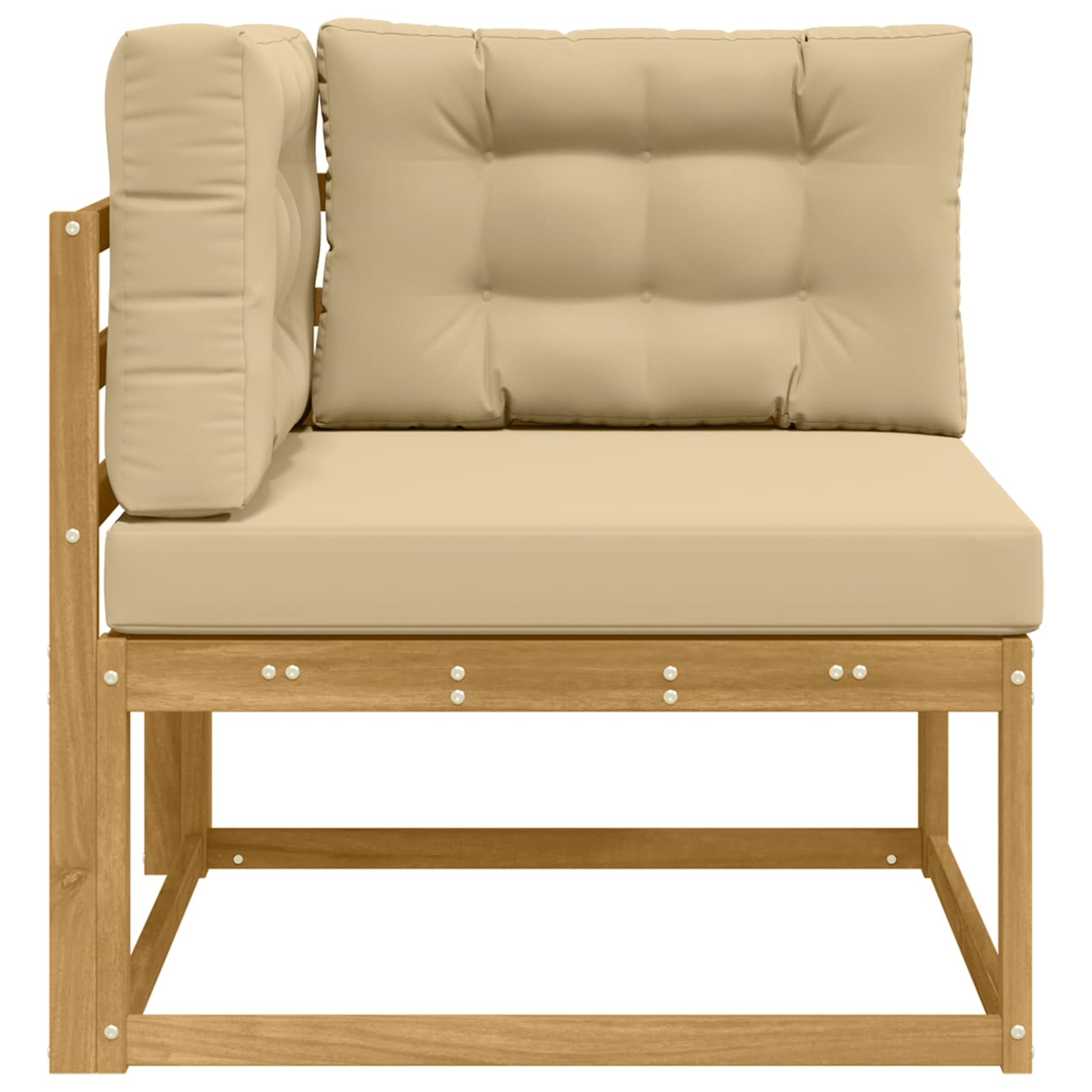 Buiten Hoek Sofa Polyester Wit