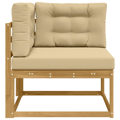Buiten Hoek Sofa Polyester Wit