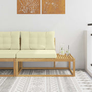 Modulaire tuinbank 115x83x73 cm massief acaciahout wit