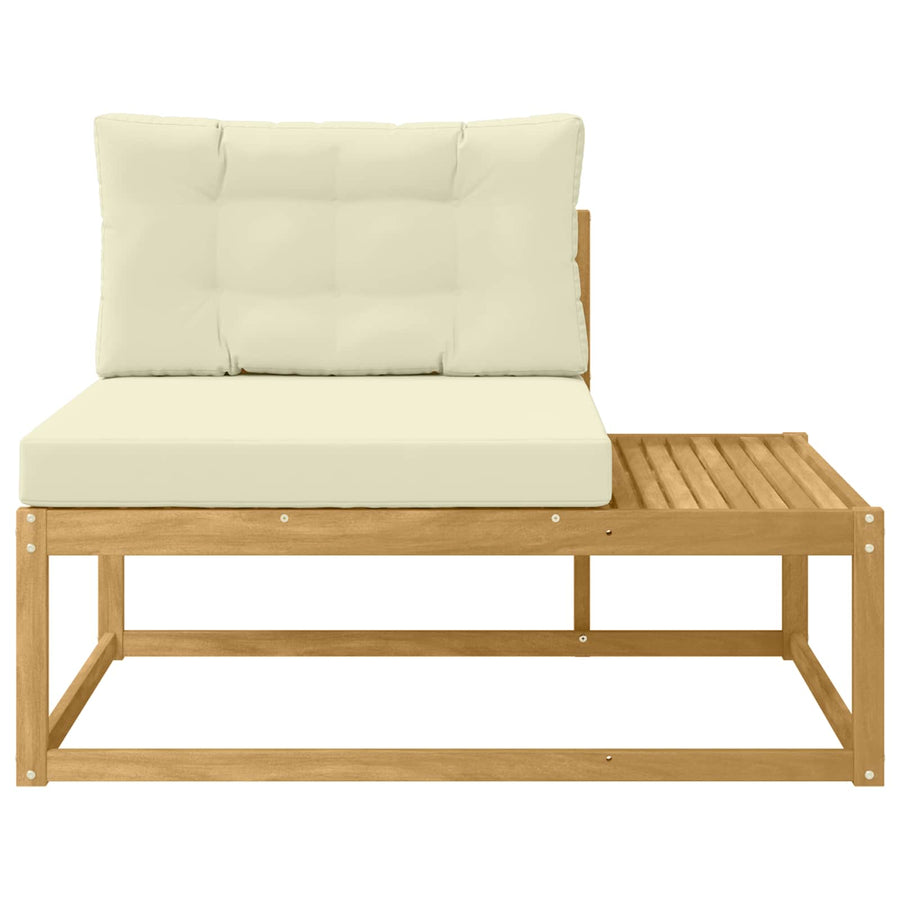 Buiten Eind Sofa met kussen Wit 115 x 83 x 73 cm Polyester