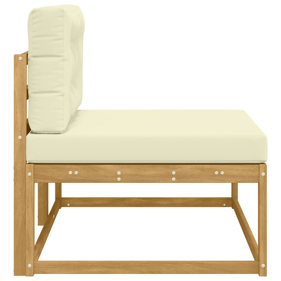 Buiten Eind Sofa met kussen Wit 115 x 83 x 73 cm Polyester