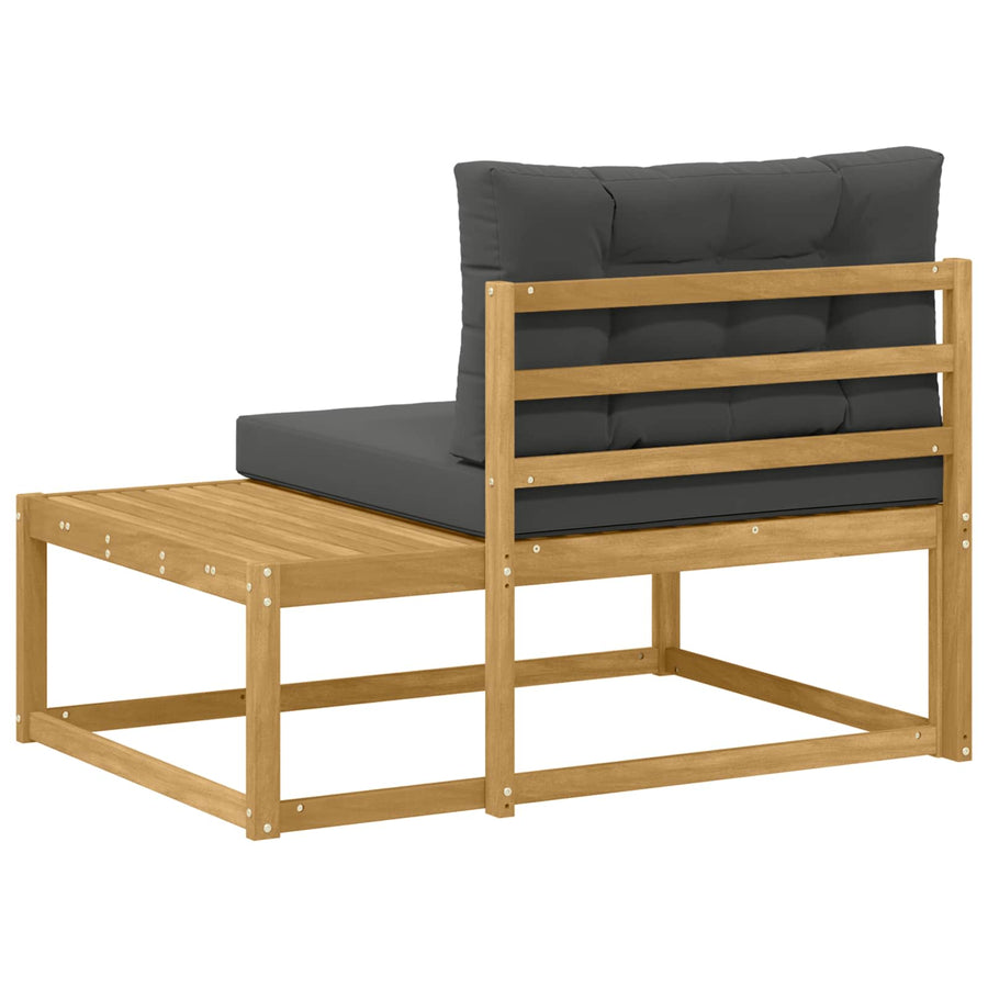 Buiten Eind Sofa met kussen Wit 115 x 83 x 73 cm Polyester