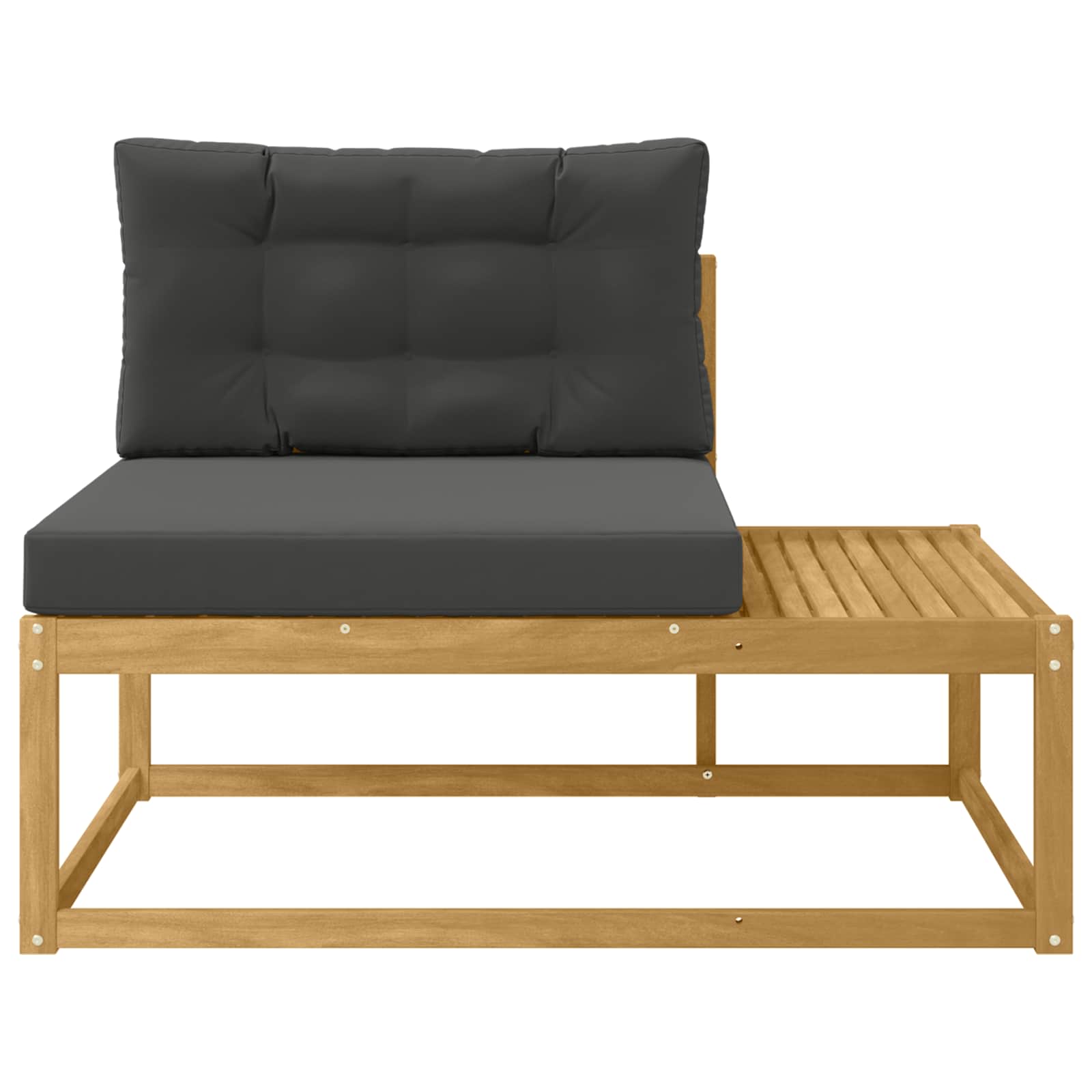 Buiten Eind Sofa met kussen Wit 115 x 83 x 73 cm Polyester