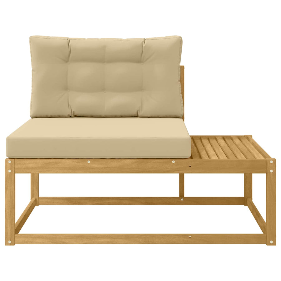 Buiten Eind Sofa met kussen Wit 115 x 83 x 73 cm Polyester