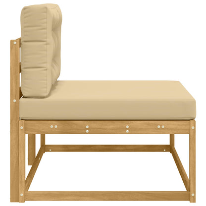 Buiten Eind Sofa met kussen Wit 115 x 83 x 73 cm Polyester