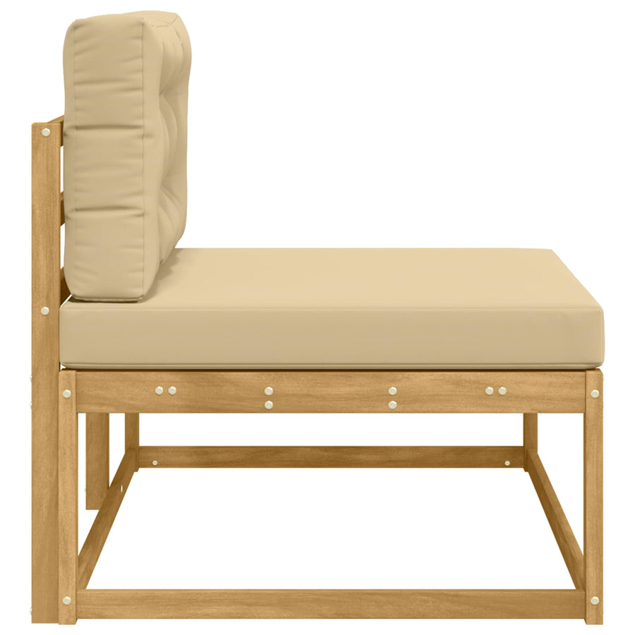 Buiten Eind Sofa met kussen Wit 115 x 83 x 73 cm Polyester