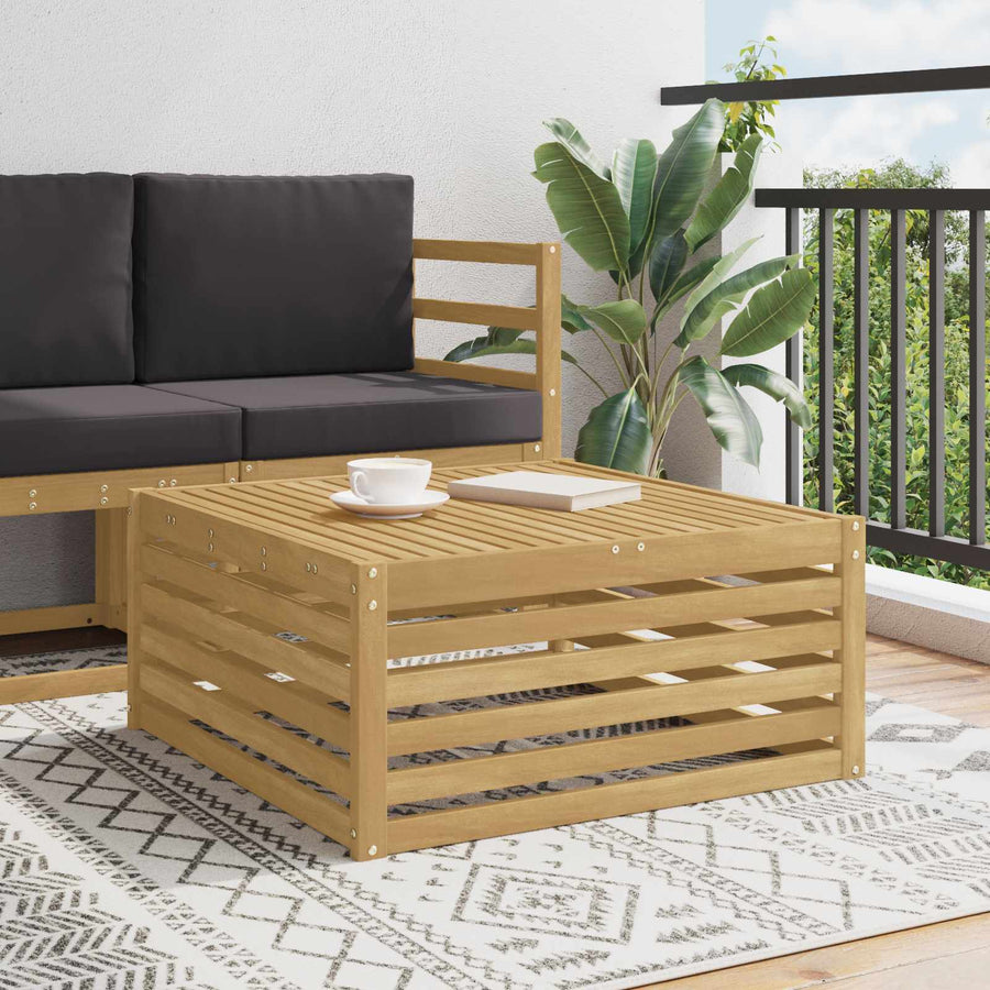 Buiten Tafel Massief Acaciahout Wit 79 x 79 x 37 cm