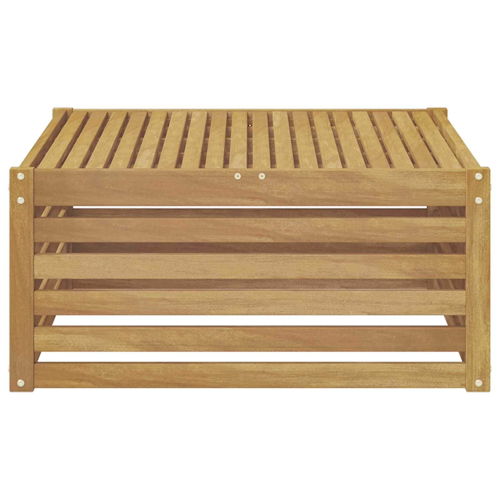 Buiten Tafel Massief Acaciahout Wit 79 x 79 x 37 cm