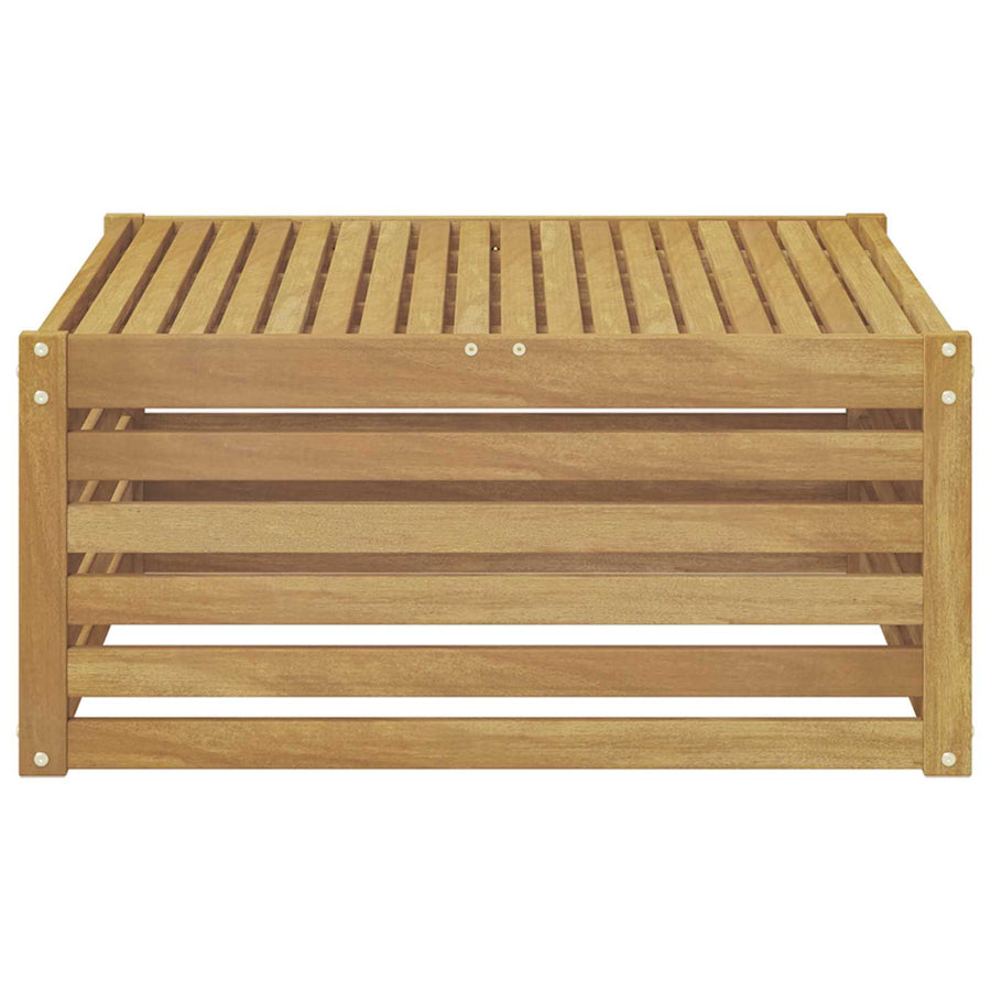 Buiten Tafel Massief Acaciahout Wit 79 x 79 x 37 cm