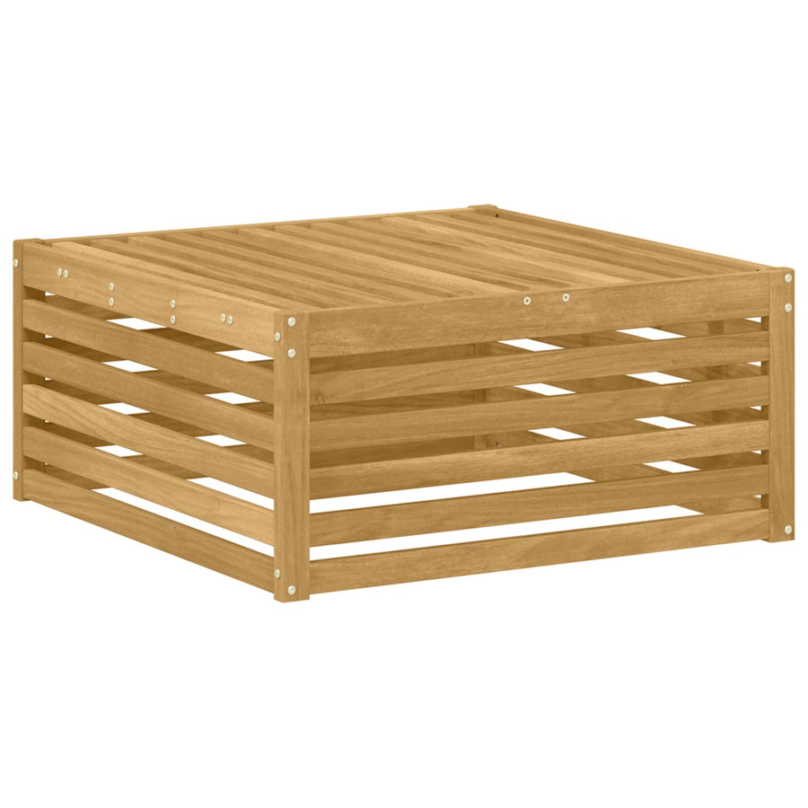 Buiten Voetenbank Massief Acaciahout Wit 79 x 79 x 37 cm