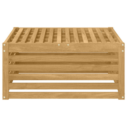 Buiten Voetenbank Massief Acaciahout Wit 79 x 79 x 37 cm