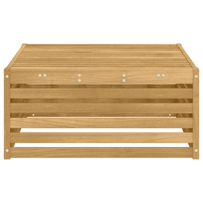 Buiten Voetenbank Massief Acaciahout Wit 79 x 79 x 37 cm