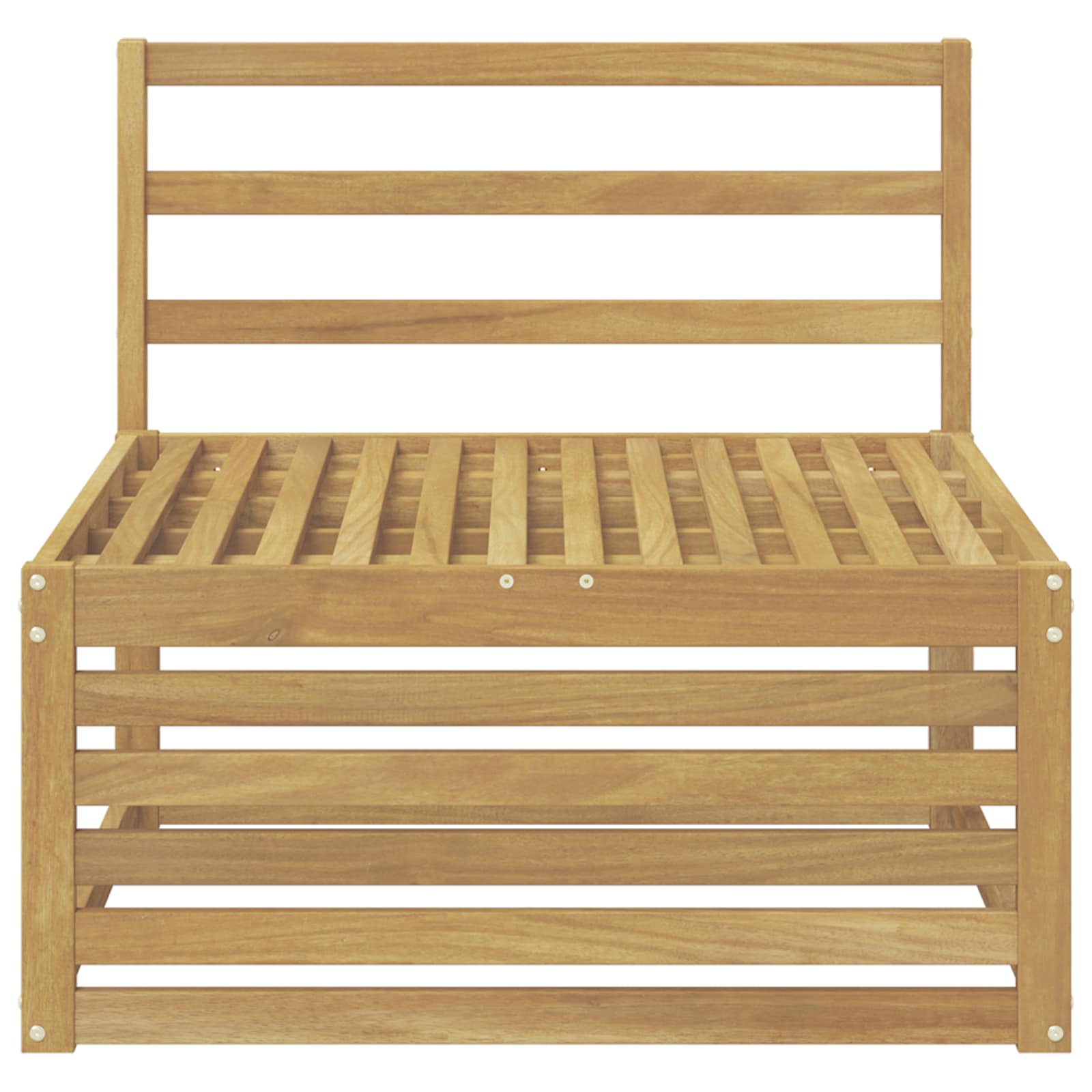 Buiten Midden Sofa Massief Acaciahout Wit 83 x 79 x 73 cm