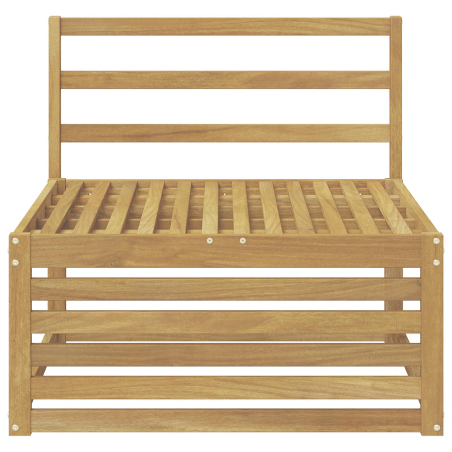 Buiten Midden Sofa Massief Acaciahout Wit 83 x 79 x 73 cm
