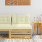 Midden sofa massief acaciahout wit 83x79x73 cm