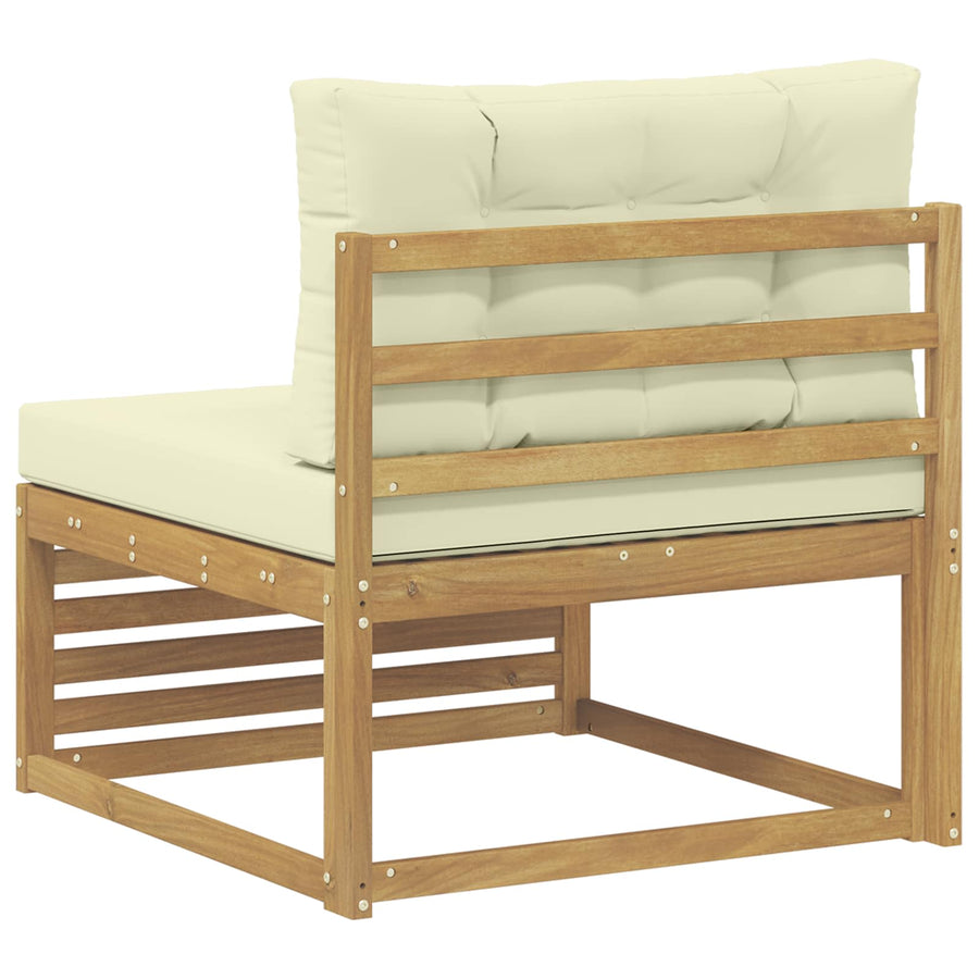 Buiten Midden Sofa Massief Acaciahout Wit 83 x 79 x 73 cm