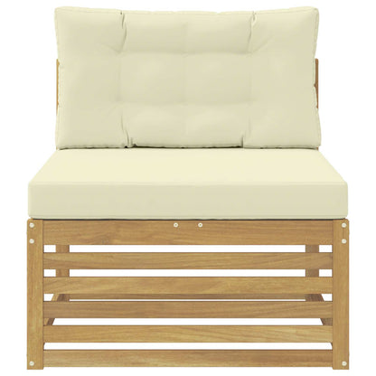 Buiten Midden Sofa Massief Acaciahout Wit 83 x 79 x 73 cm