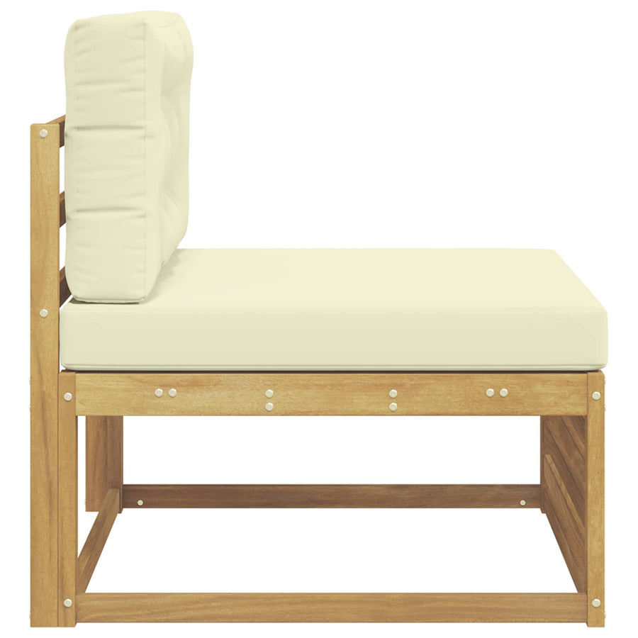 Buiten Midden Sofa Massief Acaciahout Wit 83 x 79 x 73 cm