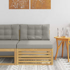 Midden sofa massief acaciahout wit