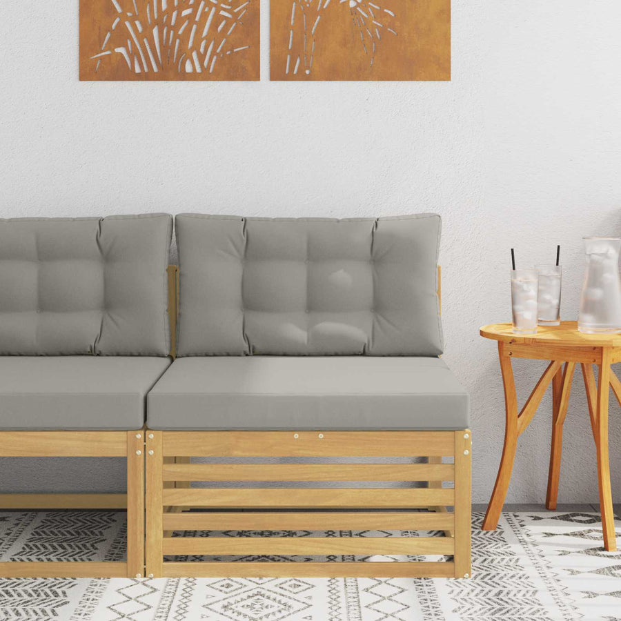 Buiten Midden Sofa Massief Acaciahout Wit