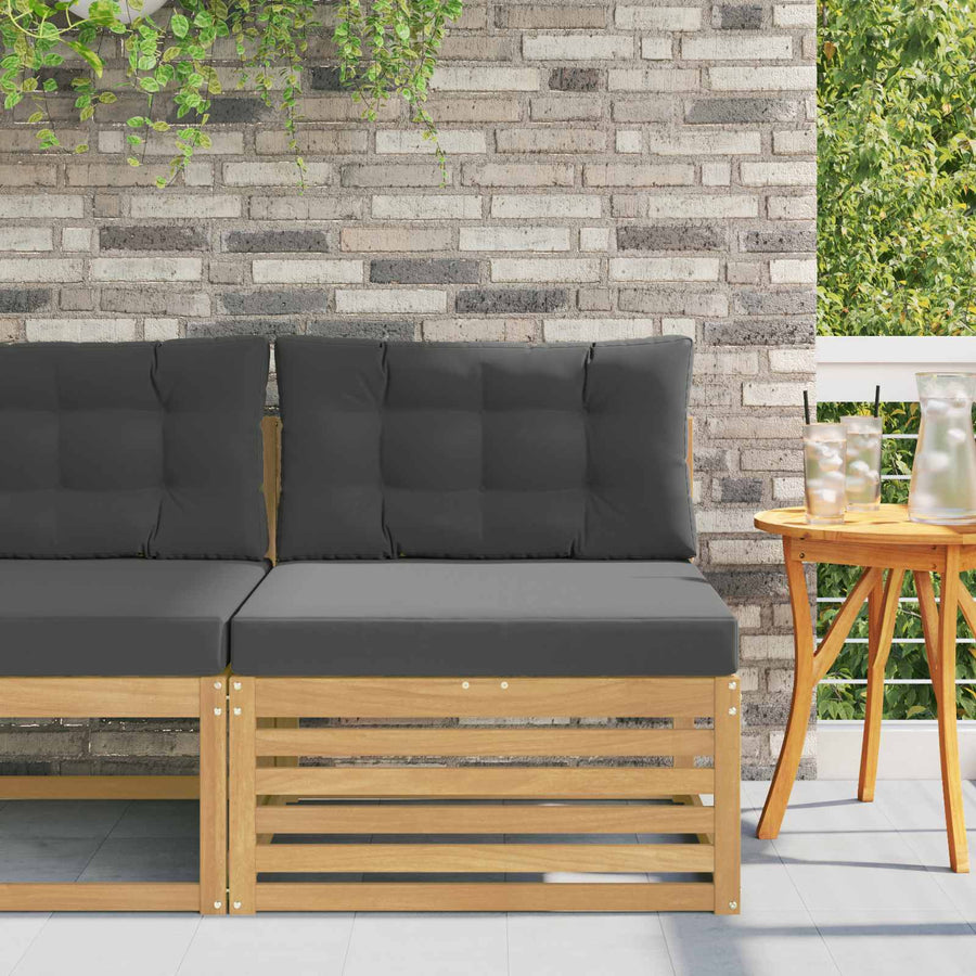 Buiten Midden Sofa Massief Acaciahout Wit