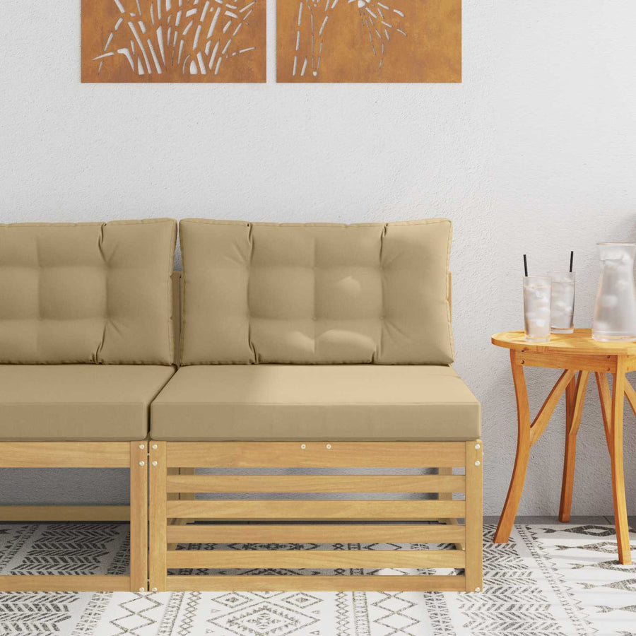 Buiten Midden Sofa Massief Acaciahout Wit
