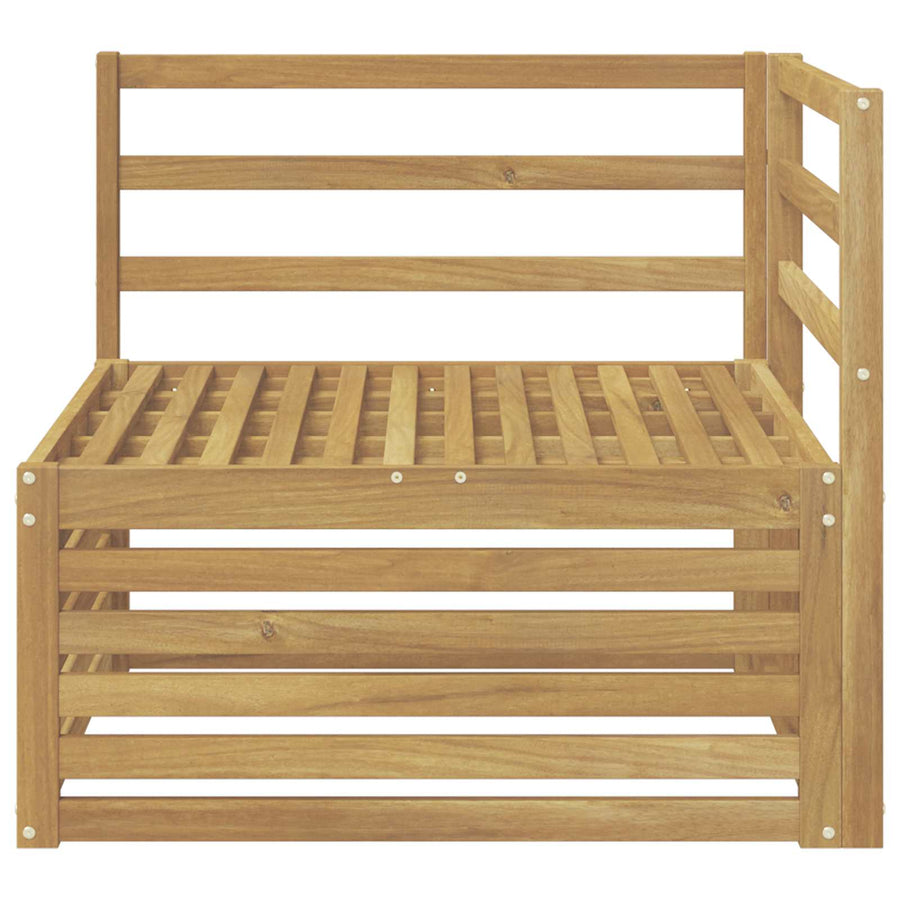 Buiten Hoek Sofa Massief Acaciahout Wit 83 x 83 x 73 cm