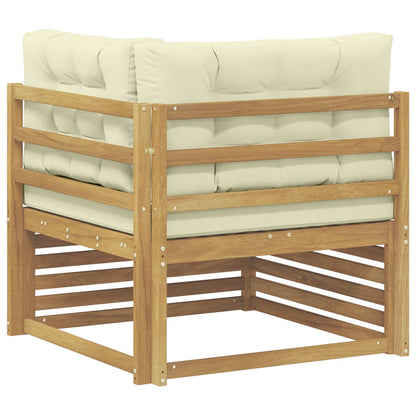 Buiten Hoek Sofa Massief Acaciahout Wit