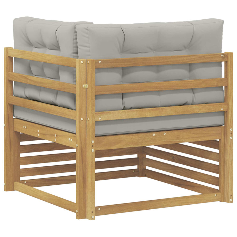 Buiten Hoek Sofa Massief Acaciahout Wit