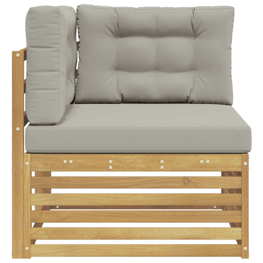 Buiten Hoek Sofa Massief Acaciahout Wit