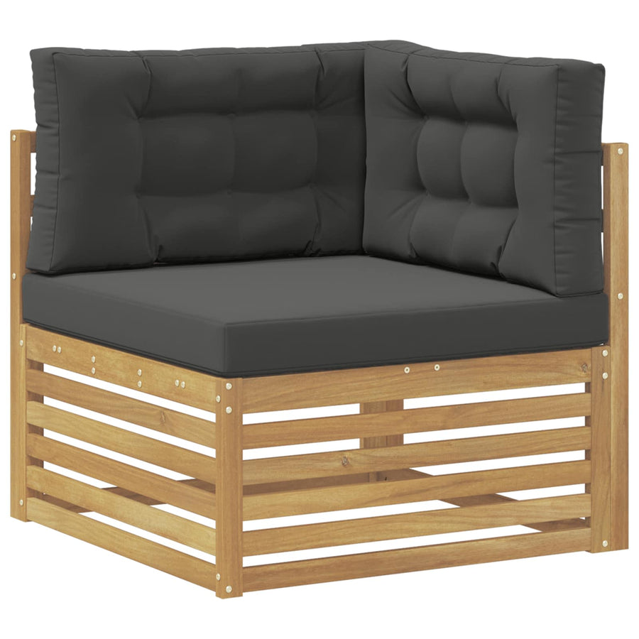 Buiten Hoek Sofa Massief Acaciahout Wit
