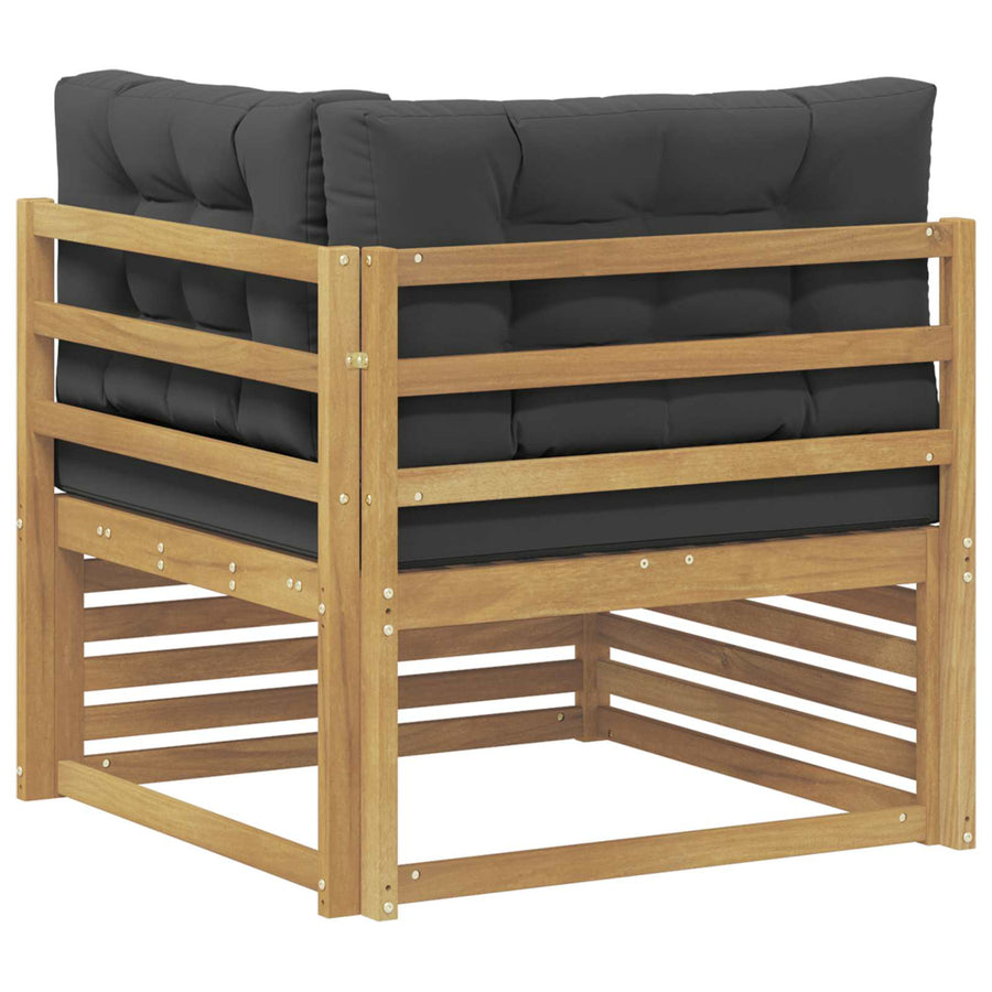 Buiten Hoek Sofa Massief Acaciahout Wit