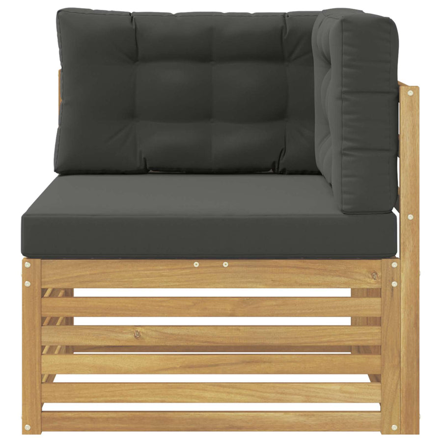 Buiten Hoek Sofa Massief Acaciahout Wit