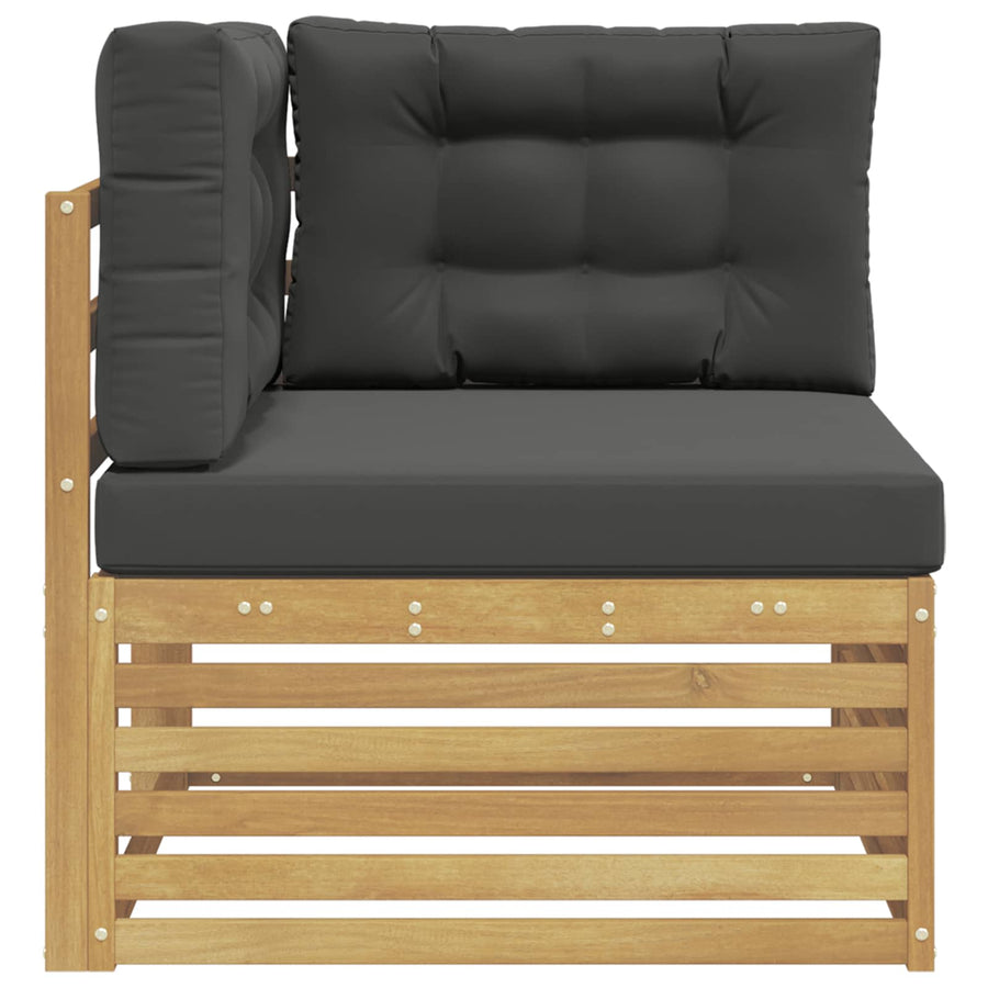 Buiten Hoek Sofa Massief Acaciahout Wit