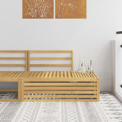Buiten Eindbank Wit 115 x 83 x 73 cm Massief Acaciahout
