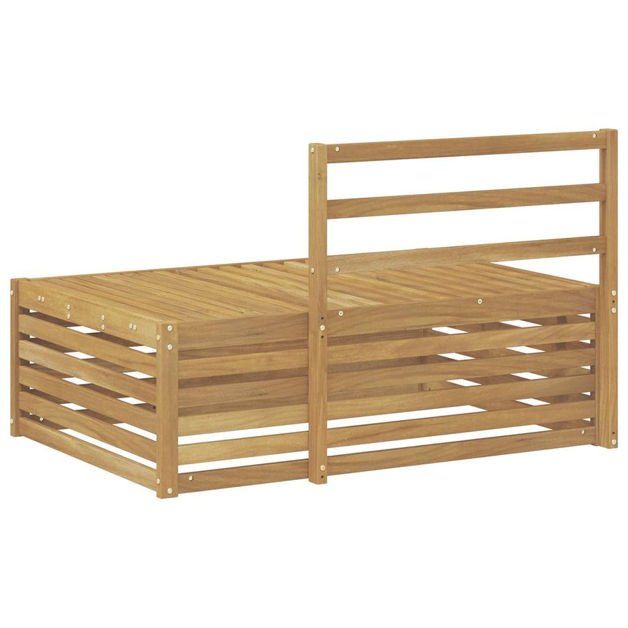 Buiten Eindbank Wit 115 x 83 x 73 cm Massief Acaciahout