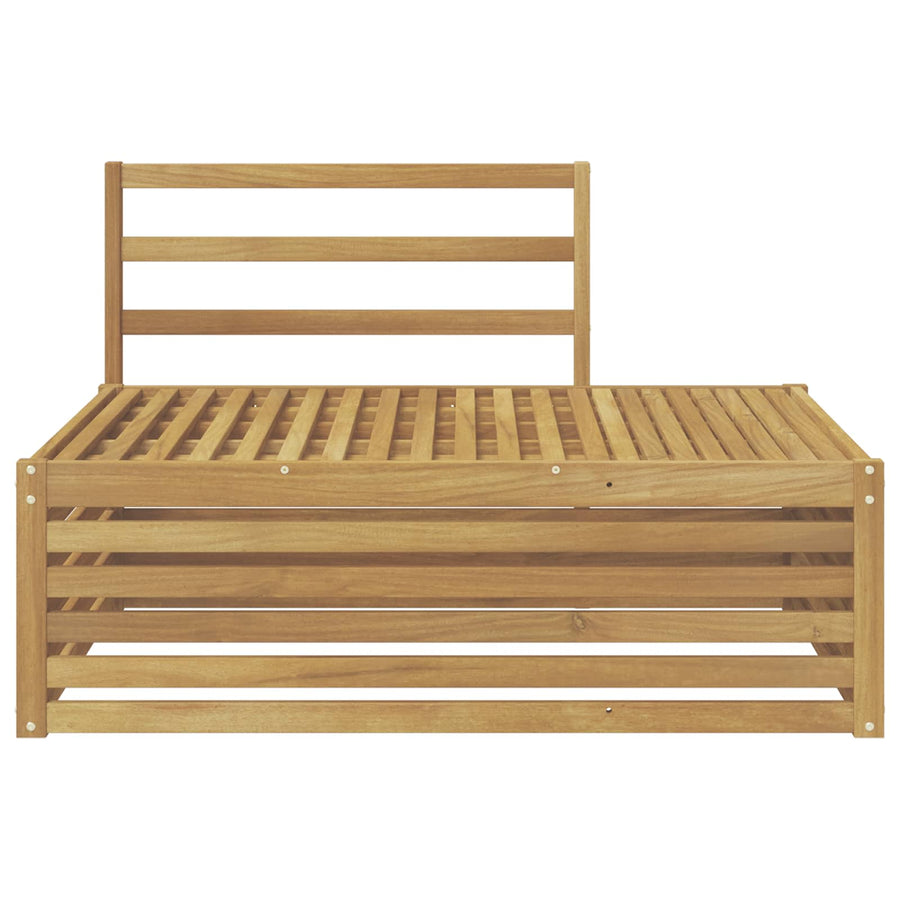Buiten Eindbank Wit 115 x 83 x 73 cm Massief Acaciahout
