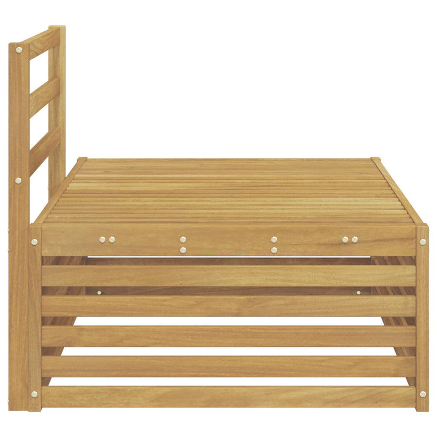 Buiten Eindbank Wit 115 x 83 x 73 cm Massief Acaciahout