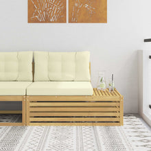 Buiten Eindbank Wit 115 x 83 x 73 cm Massief Acaciahout