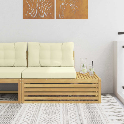Buiten Eindbank Wit 115 x 83 x 73 cm Massief Acaciahout