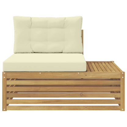 Buiten Eindbank Wit 115 x 83 x 73 cm Massief Acaciahout