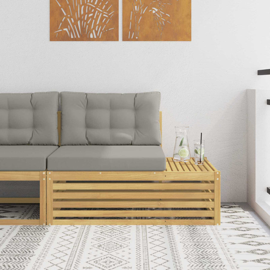 Buiten Eind Sofa Wit 115 x 83 x 73 cm Massief Acaciahout